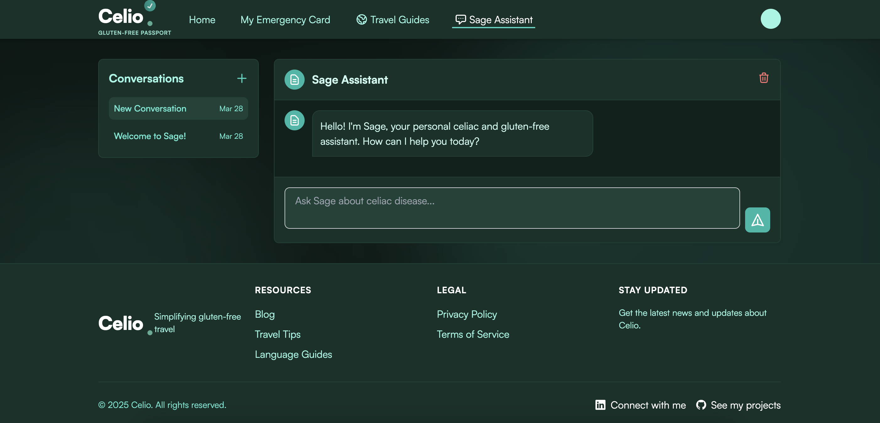 Early Sage AI Interface